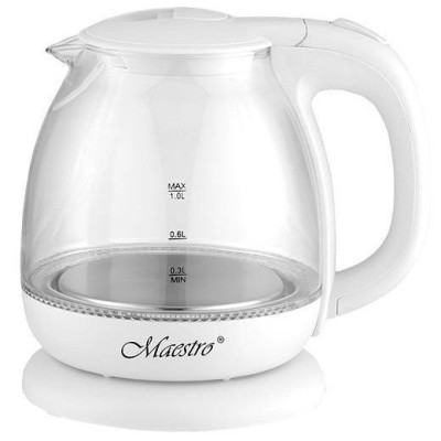 Чайник скло Maestro MR-055 White