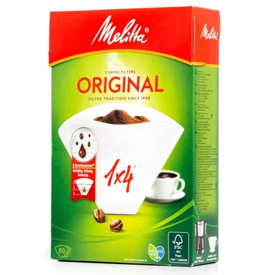 Паперові фільтри Melitta 1X4/80 Gourmet (4006508190751)
