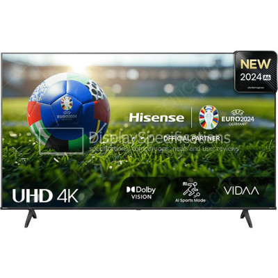 Телевізор Hisense smart діагональ 65",UHD 4K(3840x2160),опер.сист.VIDAA, динаміки 2х10вт., 65A6N