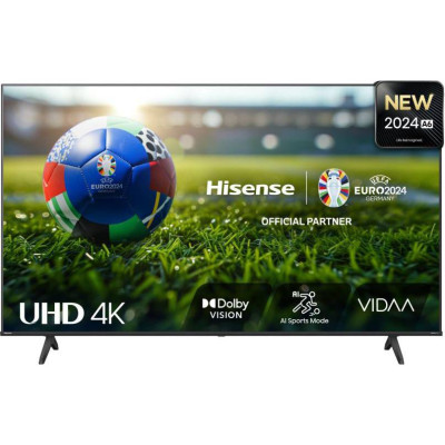 Телевізор Hisense діагональ 43", smart, UHD 4K (3840 x 2160), DolbyVision, опер. сист. VIDAA, динаміки техн. Dolby Atmos, голосове кер.