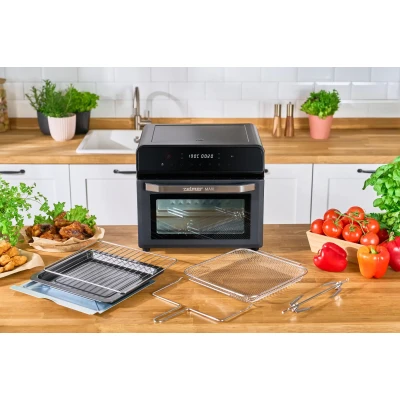 Аерогриль Zelmer 1800вт,23л,8 автомат. програм,до 230°C,4 дека, решітка для випікання, гачки для грилів ZAF 9230 MAXI