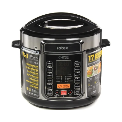 Мультиварка-скороварка Rotex 5л, 900Вт, 17 прогр, йогурт, антипригар REPC75-B