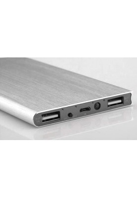Акумулятор HiTech US13B POWERBANK 20000mAh 2x USB SUPER SLIM silver