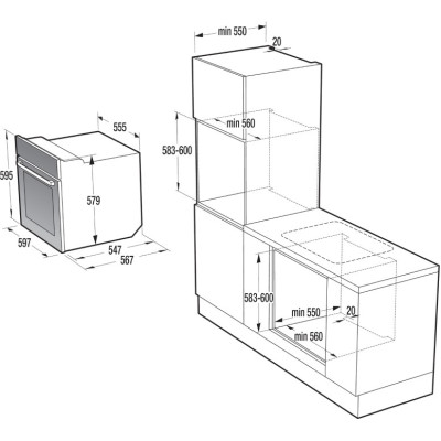 Духовка електрична Gorenje BO758A23BG