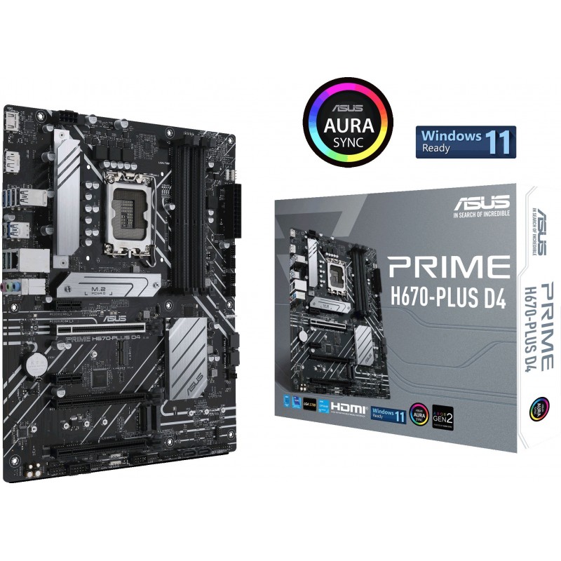 Материнська плата ASUS PRIME H670-PLUS D4