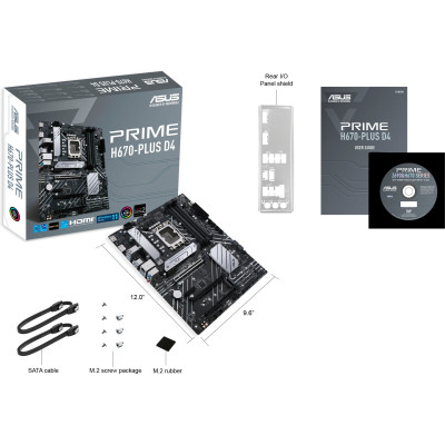 Материнська плата ASUS PRIME H670-PLUS D4 Материнська плата ASUS PRIME H670-PLUS D4