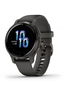 Смарт-годинник Garmin Venu 2S Slate Bezel with Graphite Case and Silicone Band (010-02429-10)