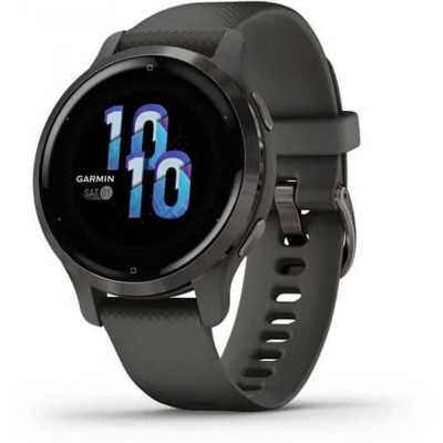 Смарт-годинник Garmin Venu 2S Slate Bezel with Graphite Case and Silicone Band (010-02429-10)