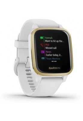 Смарт-годинник Garmin Venu Sq White/Light Gold (010-02427-11)