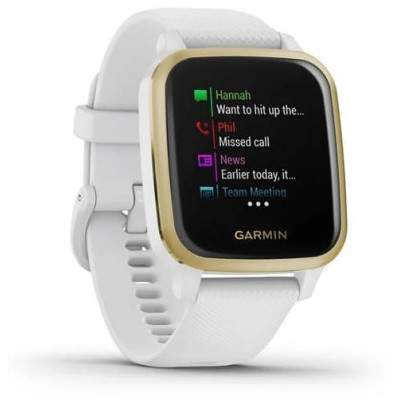 Смарт-годинник Garmin Venu Sq White/Light Gold (010-02427-11)