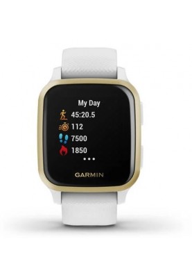 Смарт-годинник Garmin Venu Sq White/Light Gold (010-02427-11)