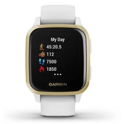 Смарт-годинник Garmin Venu Sq White/Light Gold (010-02427-11)