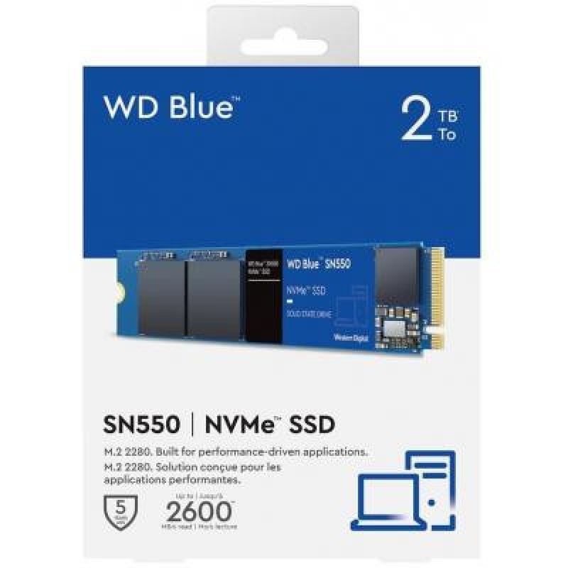 SSD накопичувач WD Blue SN550 2 TB (WDS200T2B0C)