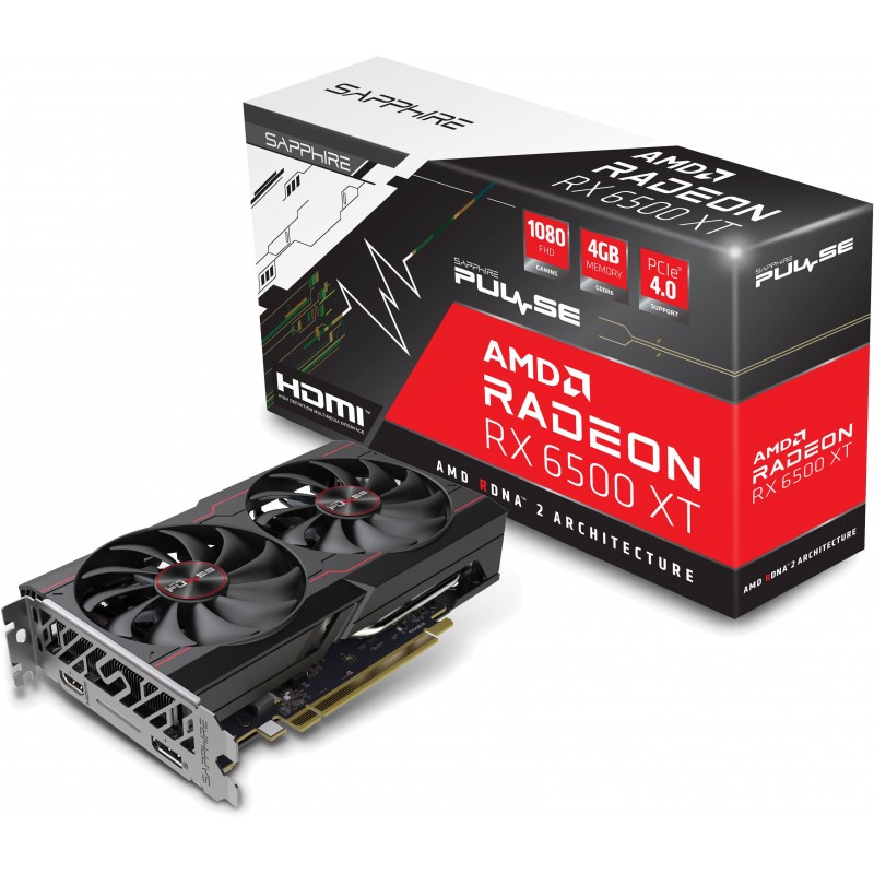 Відеокарта Sapphire Radeon RX 6500 XT PULSE (11314-01-20G)