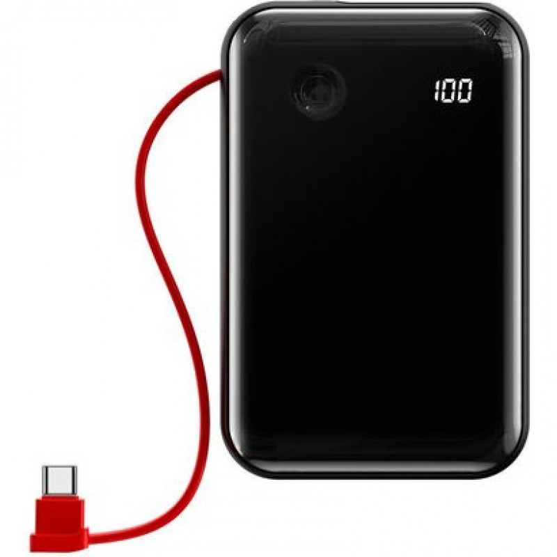 Зовнішній акумулятор (Power Bank) Baseus Mini S 10000mAh Digital Display w/Type-C Black (PPXF-A01) Black