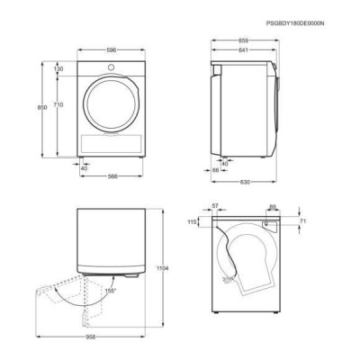 Сушильна машина Electrolux EW6C428WP