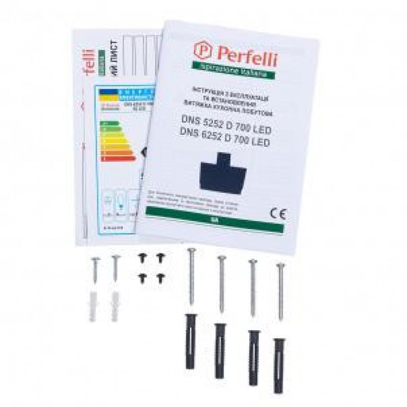 Витяжка похила Perfelli DNS 6252 D 700 SG LED