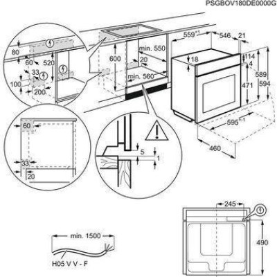 Духовка електрична Electrolux EOB7S31V