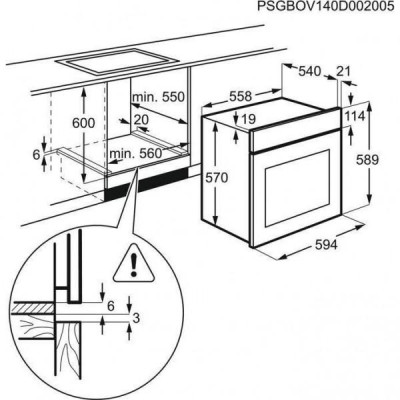 Духовка електрична Electrolux KODEC75X