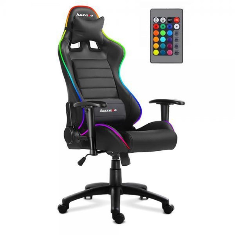 Комп'ютерне крісло для геймера Huzaro Force 6.0 black-RGB