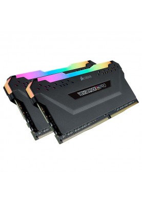 Оперативна пам'ять Corsair 16 GB (2x8GB) DDR4 2666 MHz Vengeance RGB Pro Black (CMW16GX4M2A2666C16)