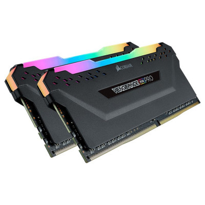 Оперативна пам'ять Corsair 16 GB (2x8GB) DDR4 2666 MHz Vengeance RGB Pro Black (CMW16GX4M2A2666C16)