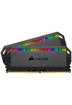 Оперативна пам'ять Corsair 16 GB (2x8GB) DDR4 3600 MHz Dominator Platinum RGB Black (CMT16GX4M2C3600C18)