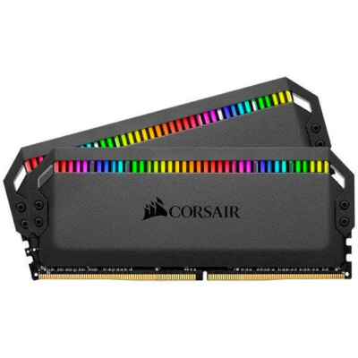 Оперативна пам'ять Corsair 16 GB (2x8GB) DDR4 3600 MHz Dominator Platinum RGB Black (CMT16GX4M2C3600C18)