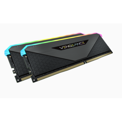 Оперативна пам'ять Corsair 32 GB (2x16GB) DDR4 3600 MHz Vengeance RGB RT Black (CMN32GX4M2Z3600C18)