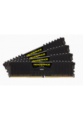 Оперативна пам'ять Corsair 32 GB (4x8GB) DDR4 3200 MHz Vengeance LPX Black (CMK32GX4M4B3200C16)