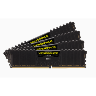 Оперативна пам'ять Corsair 32 GB (4x8GB) DDR4 3200 MHz Vengeance LPX Black (CMK32GX4M4B3200C16)