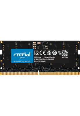 Пам'ять для ноутбуків Crucial 16 GB SO-DIMM DDR5 4800 MHz (CT16G48C40S5)