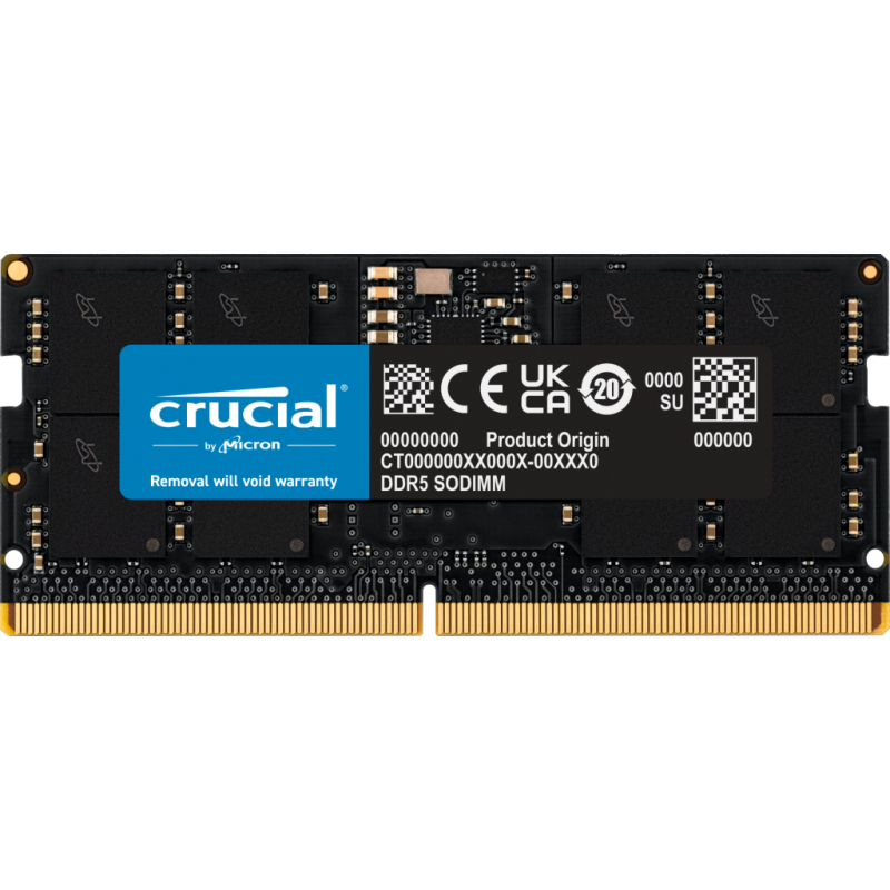 Пам'ять для ноутбуків Crucial 16 GB SO-DIMM DDR5 4800 MHz (CT16G48C40S5)