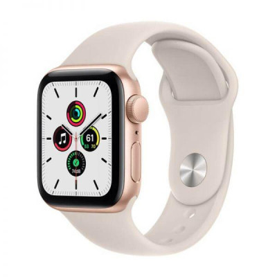 Смарт-годинник Apple Watch GPS SE 40mm Gold Aluminum Case w. Starlight S. Band (MKQ03)