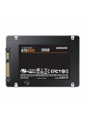 SSD накопичувач Samsung 870 EVO 250 GB (MZ-77E250BW)