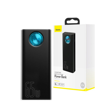 Зовнішній акумулятор (Power Bank) Baseus Amblight Digital Display Quick Charge 65W 30000mAh Black (PPLG-A01)
