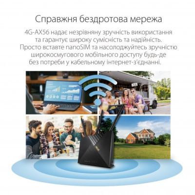 Бездротовий маршрутизатор (роутер) ASUS 4G-AX56 Бездротовий маршрутизатор (роутер) ASUS 4G-AX56