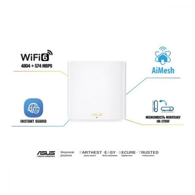 Бездротовий маршрутизатор (роутер) ASUS ZenWiFi XD6S 1-pack White