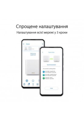 Бездротовий маршрутизатор (роутер) ASUS ZenWiFi XT9 (W-1-PK)