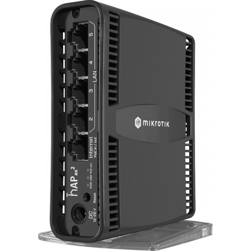 Бездротовий маршрутизатор (роутер) Mikrotik hAP ax2 (C52iG-5HaxD2HaxD-TC)