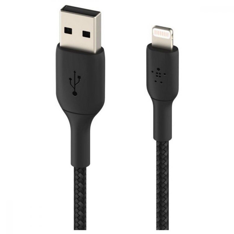 Кабель Lightning Belkin USB 2.0 AM to Lightning 2m (CAA002BT2MBK)