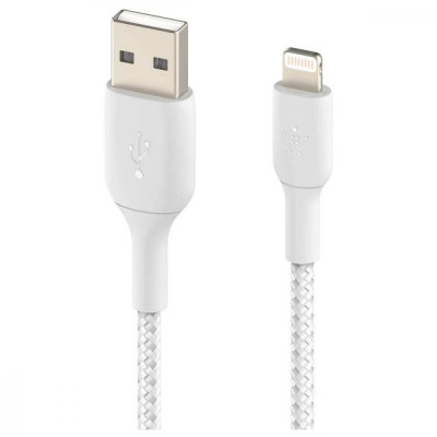 Кабель Lightning Belkin USB-A - Lightning 2m White (CAA002BT2MWH)