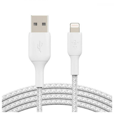 Кабель Lightning Belkin USB-A - Lightning 2m White (CAA002BT2MWH)