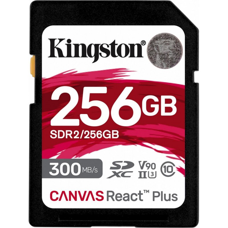 Карта пам'яті Kingston 256 GB SDXC Class 10 UHS-II U3 Canvas React Plus (SDR2/256GB)