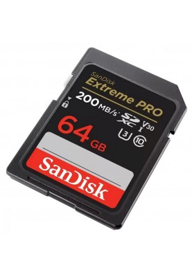 Карта пам'яті SanDisk 64 GB SDXC UHS-I U3 V30 Extreme PRO (SDSDXXU-064G-GN4IN)