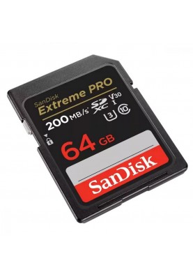Карта пам'яті SanDisk 64 GB SDXC UHS-I U3 V30 Extreme PRO (SDSDXXU-064G-GN4IN)