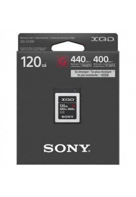 Картка пам'яті Sony 120 GB XQD G Series PCI Express 3.0 (QDG120F)