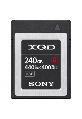 Картка пам'яті Sony 240 GB XQD G Series PCI Express 3.0 (QDG240F)