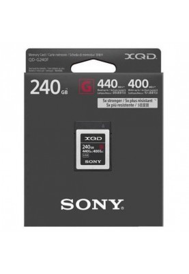 Картка пам'яті Sony 240 GB XQD G Series PCI Express 3.0 (QDG240F)