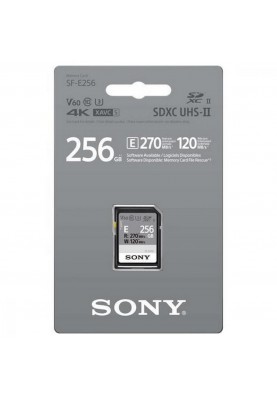 Картка пам'яті Sony 256 GB SDXC UHS-II U3 V60 SFE256.ET4